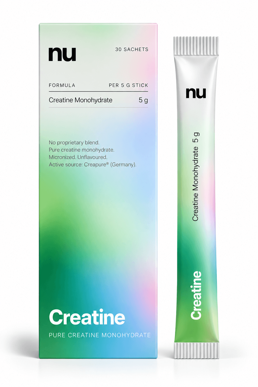 Creatine — carton and stick sachet